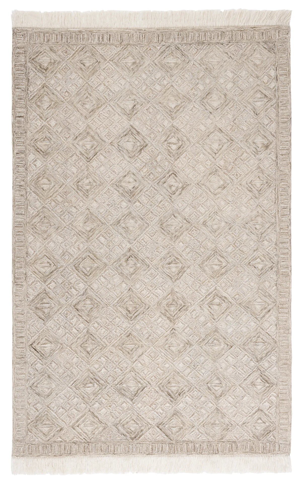 Safavieh Ikat 4'-0" x 6'-0" Rug in Ivory / Sage
