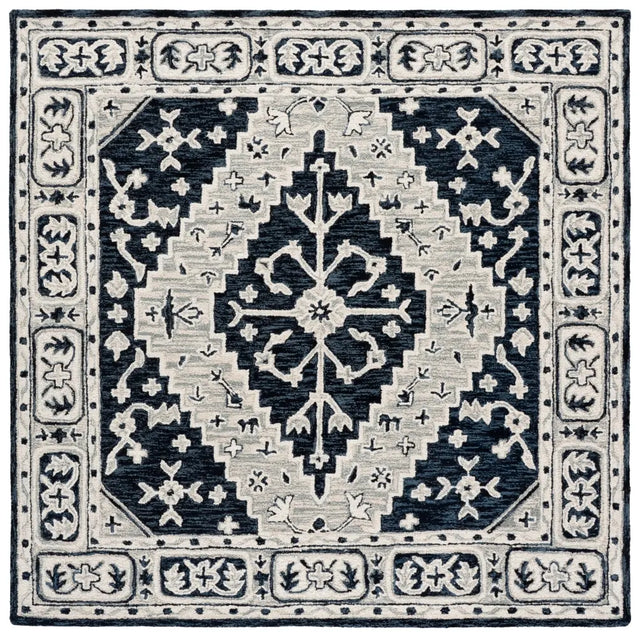 Safavieh Metro 6'-0" x 6'-0" Rug in Navy / Ivory