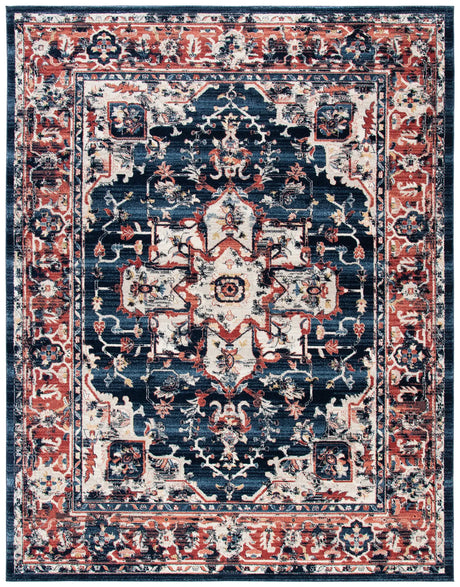 Safavieh Charleston 10'-0" x 14'-0" Rug in Navy / Red