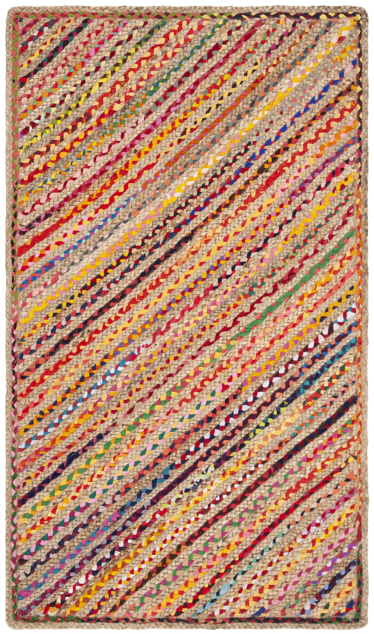Safavieh Cape Cod 3'-0" x 5'-0" Rug in Natural / Red