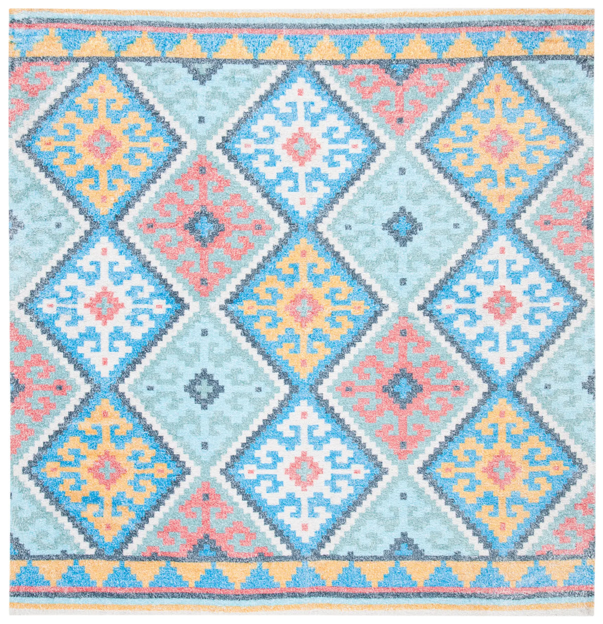 Safavieh Saffron 6'-0" x 6'-0" Rug in Blue / Aqua