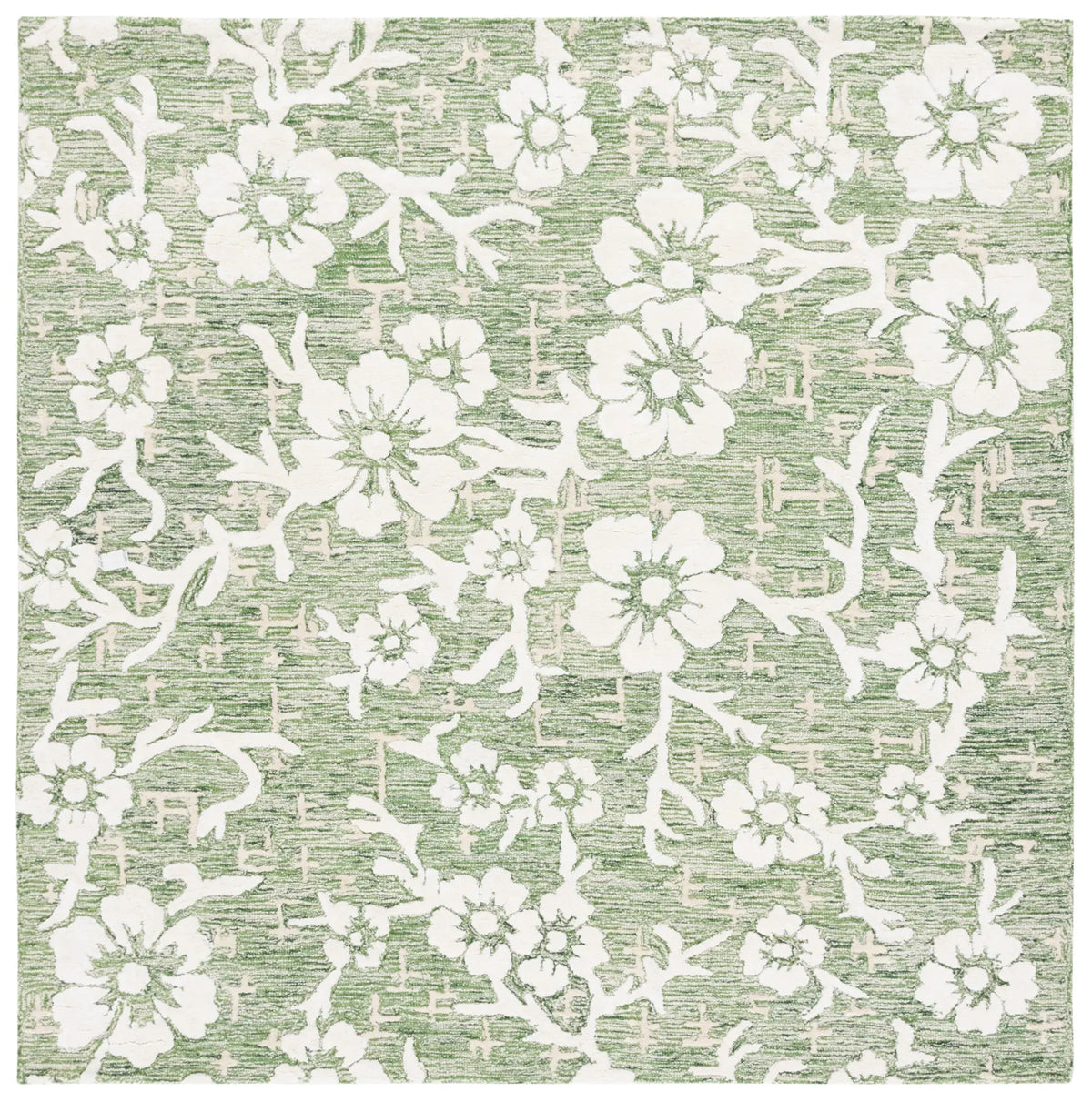 Safavieh Glamour 6'-0" x 6'-0" Rug in Green / Ivory