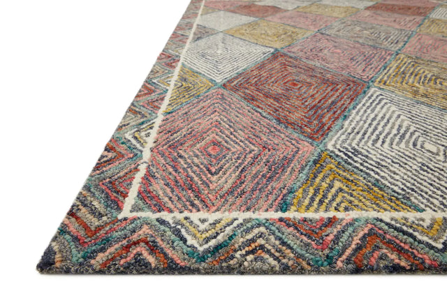Loloi Spectrum Spe-02 Turquoise/Fiesta Rugs - rug corner