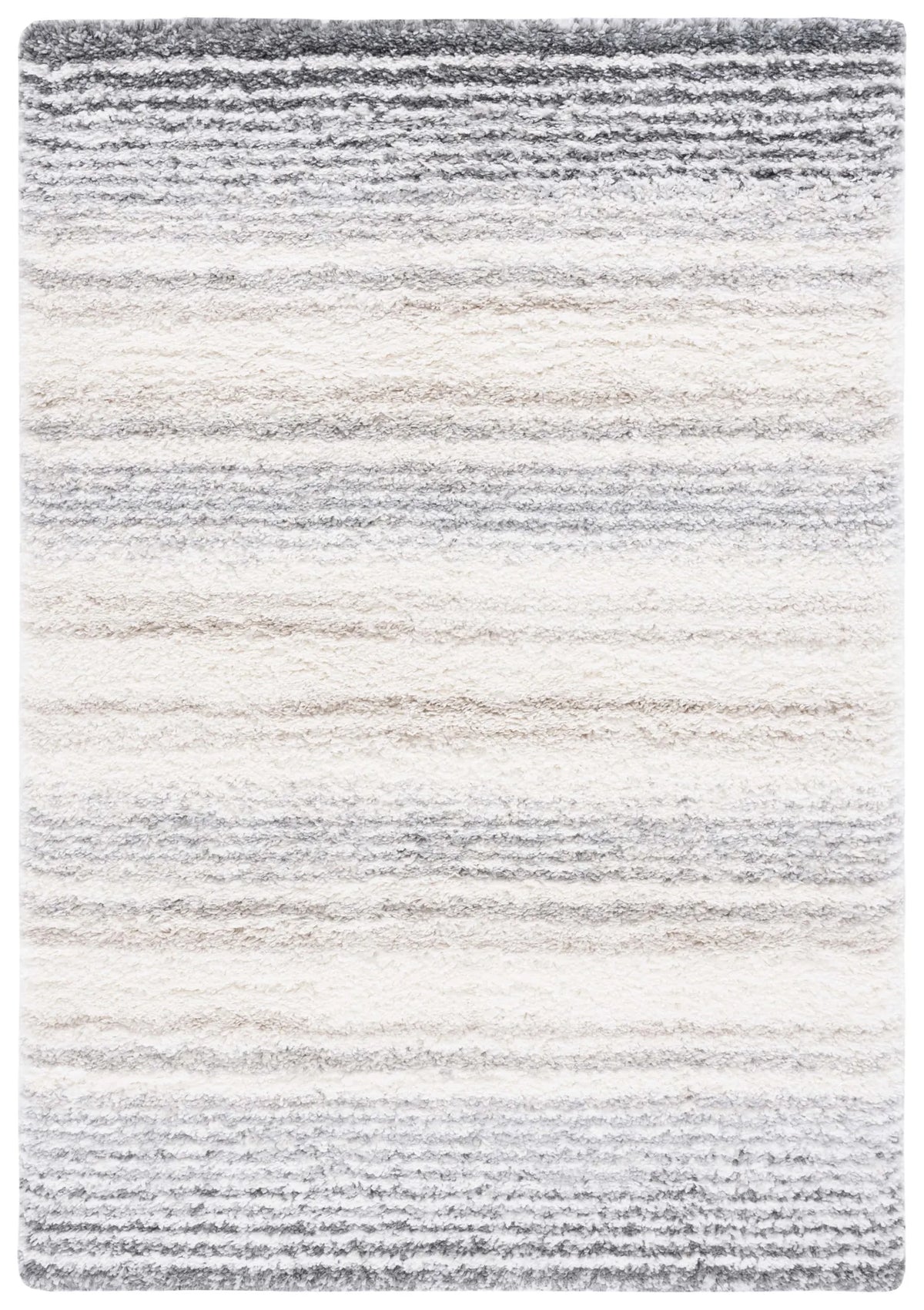 Safavieh Fontana Shag  800 4'-0" x 6'-0" Rug in Ivory / Grey