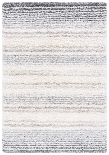 Safavieh Fontana Shag  800 4'-0" x 6'-0" Rug in Ivory / Grey