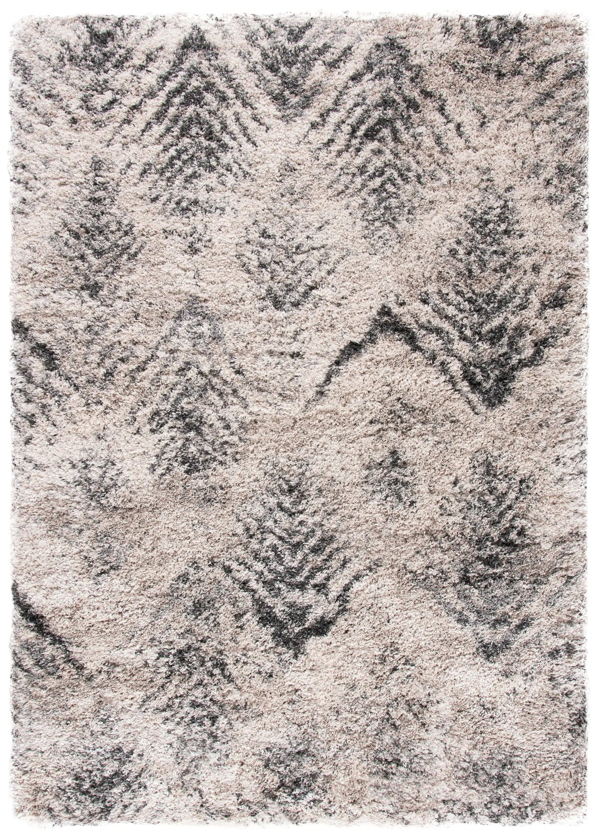 Safavieh Iceland Shag 4'-0" x 6'-0" Rug in Cream / Grey