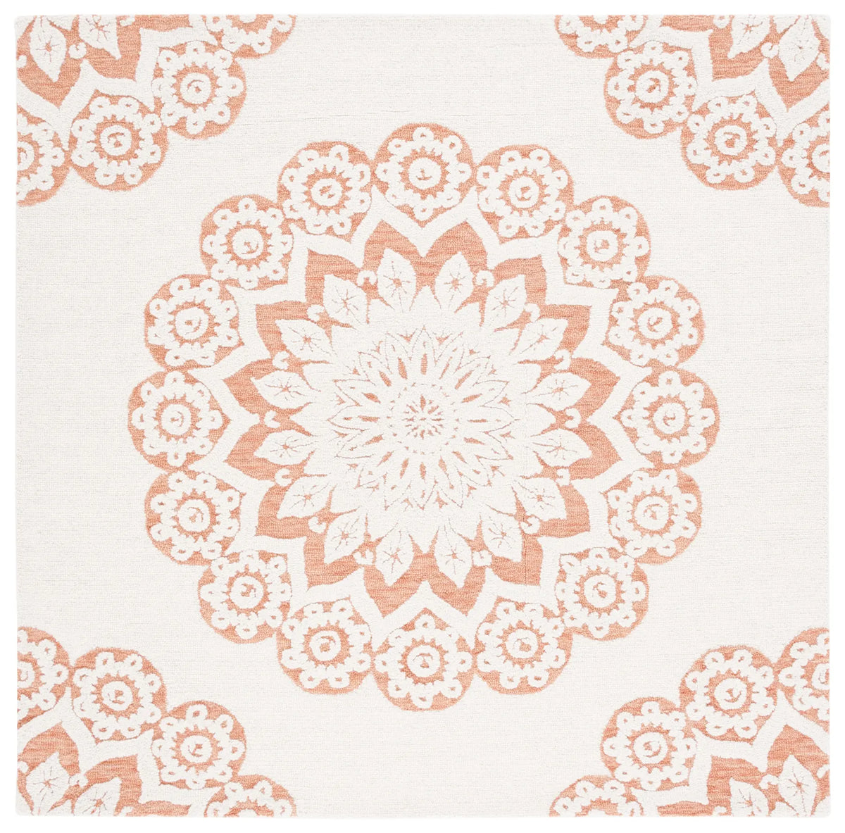 Safavieh Blossom 6'-0" x 6'-0" Rug in Ivory / Pink