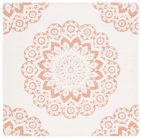 Safavieh Blossom 6'-0" x 6'-0" Rug in Ivory / Pink