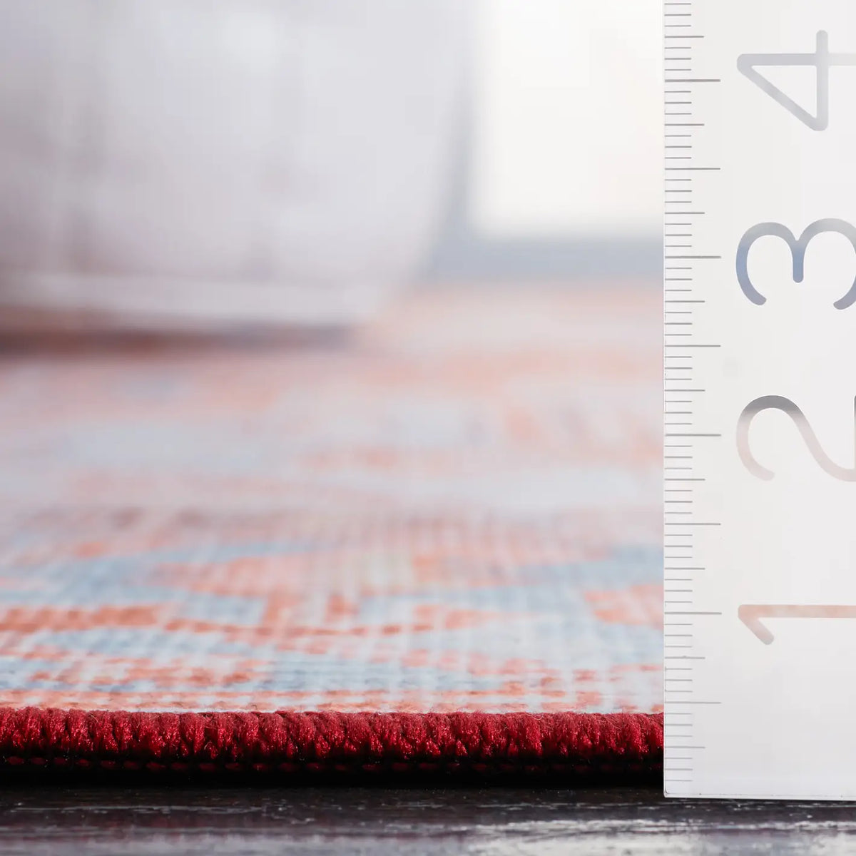 Safavieh Tucson 4'-0" x 6'-0" Rug in Rust / Blue
