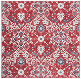 Safavieh Brentwood 6'-7" x 6'-7" Rug in Red / Ivory