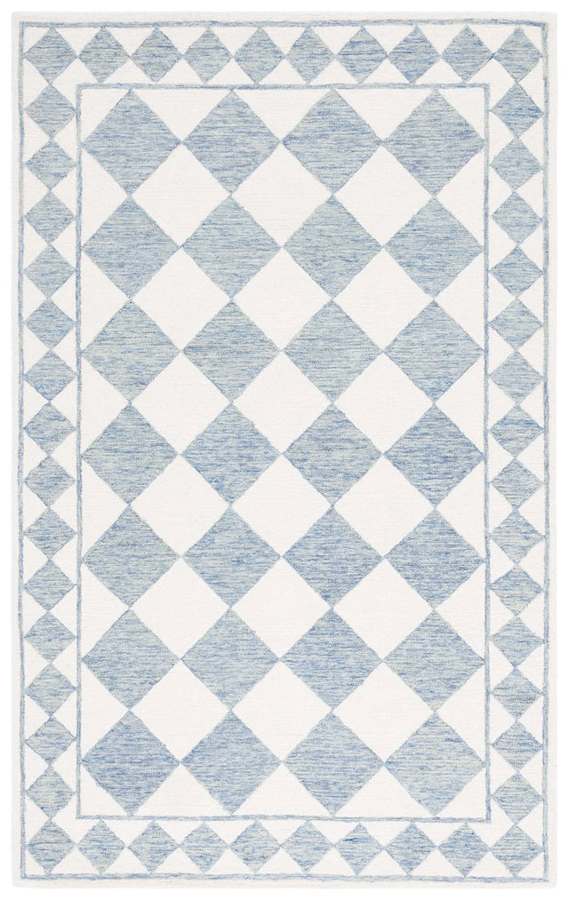Safavieh Ebony 4'-0" x 6'-0" Rug in Blue / Ivory