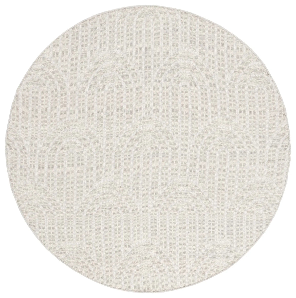 Safavieh Kilim 6'-0" x 6'-0" Rug in Light Grey / Ivory