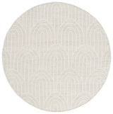 Safavieh Kilim 6'-0" x 6'-0" Rug in Light Grey / Ivory