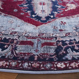 Safavieh Tucson 5'-0" x 5'-0" Rug in Red / Navy