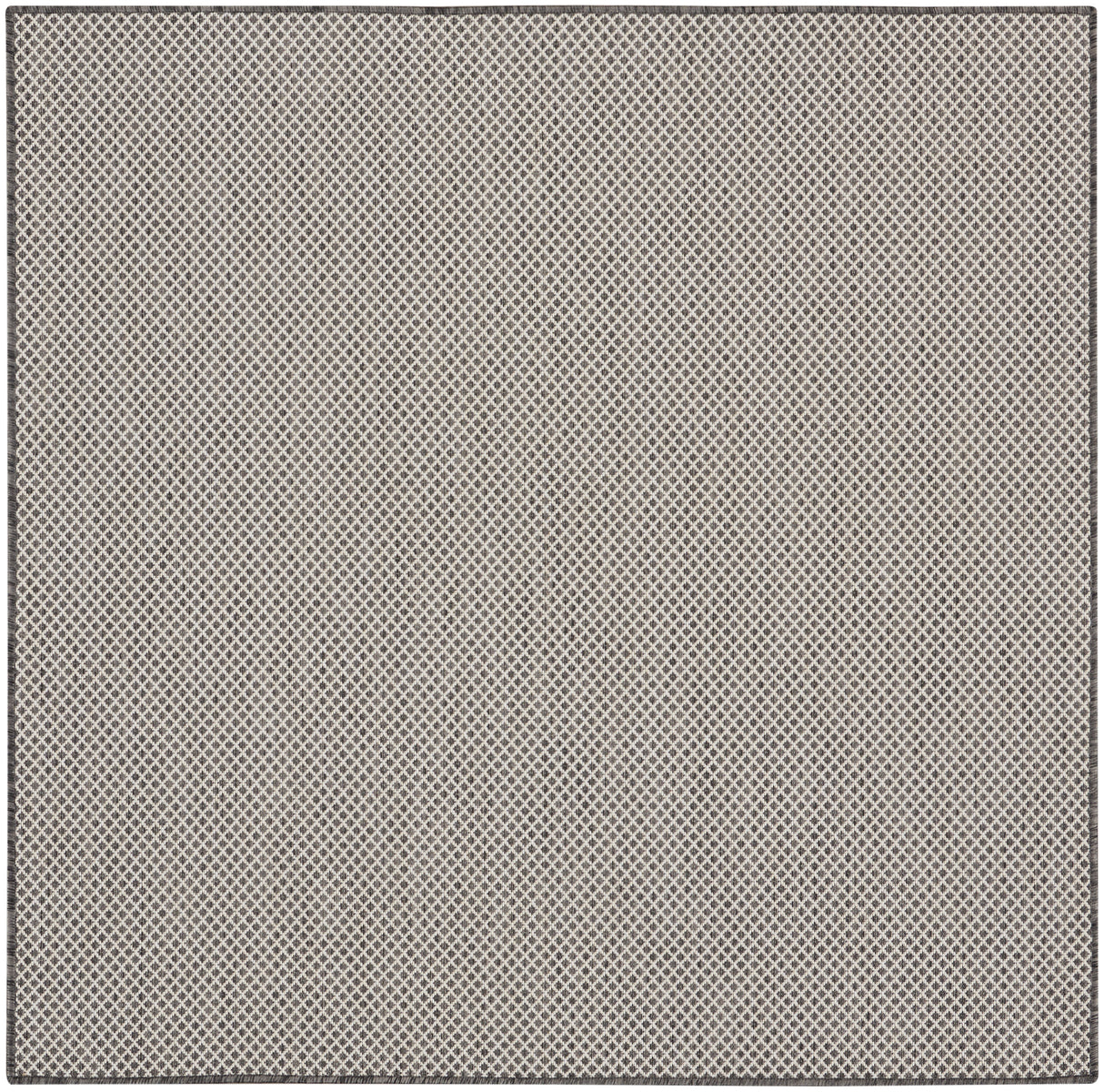 Nourison Courtyard COU01 Machine Made Ivory, Charcoal Rug