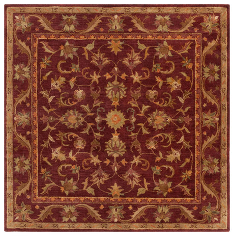 Safavieh Antiquity 6'-0" x 6'-0" Rug in Wine / Gold
