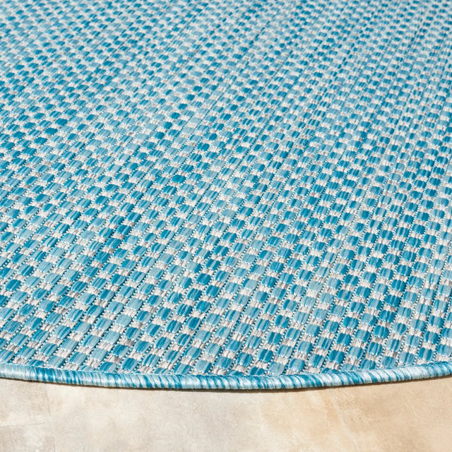 Safavieh Courtyard 10'-0" x 10'-0" Rug in Aqua / Grey