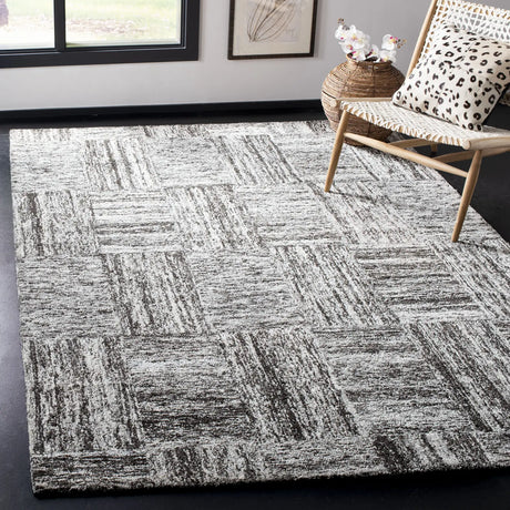 Safavieh Abstract 6'-0" x 9'-0" Rug in Ivory / Charcoal