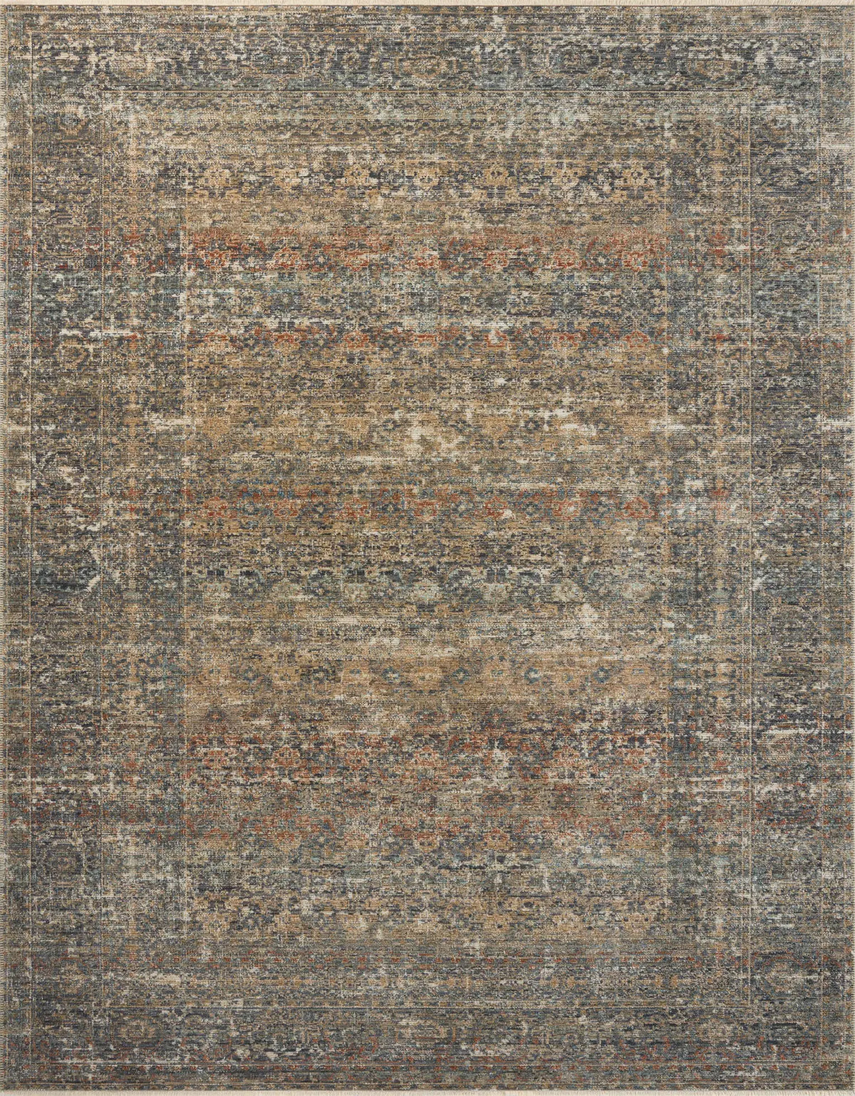 Loloi Heritage Her-11 Midnight/Multi Rug - main flat