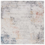 Safavieh Vogue 6'-7" x 6'-7" Rug in Ivory / Blue Rust
