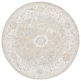 Safavieh Ebony 6'-0" x 6'-0" Rug in Light Grey / Ivory