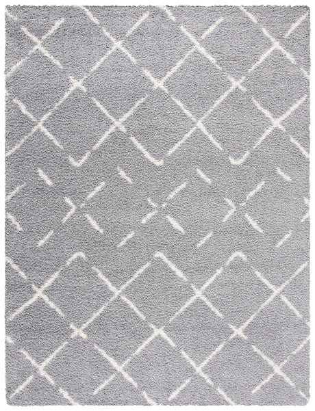 Safavieh Arizona Shag 10'-0" x 14'-0" Rug in Grey / Ivory