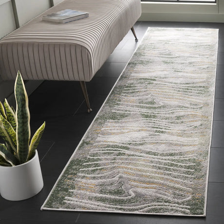 Safavieh Palma 2'-2" x 9'-0" Rug in Beige / Green