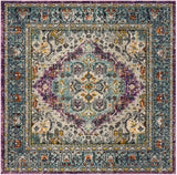 Safavieh Monaco 6'-7" x 6'-7" Rug in Violet / Light Blue