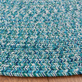 Safavieh Braided 5'-0" x 8'-0" Rug in Teal / Green