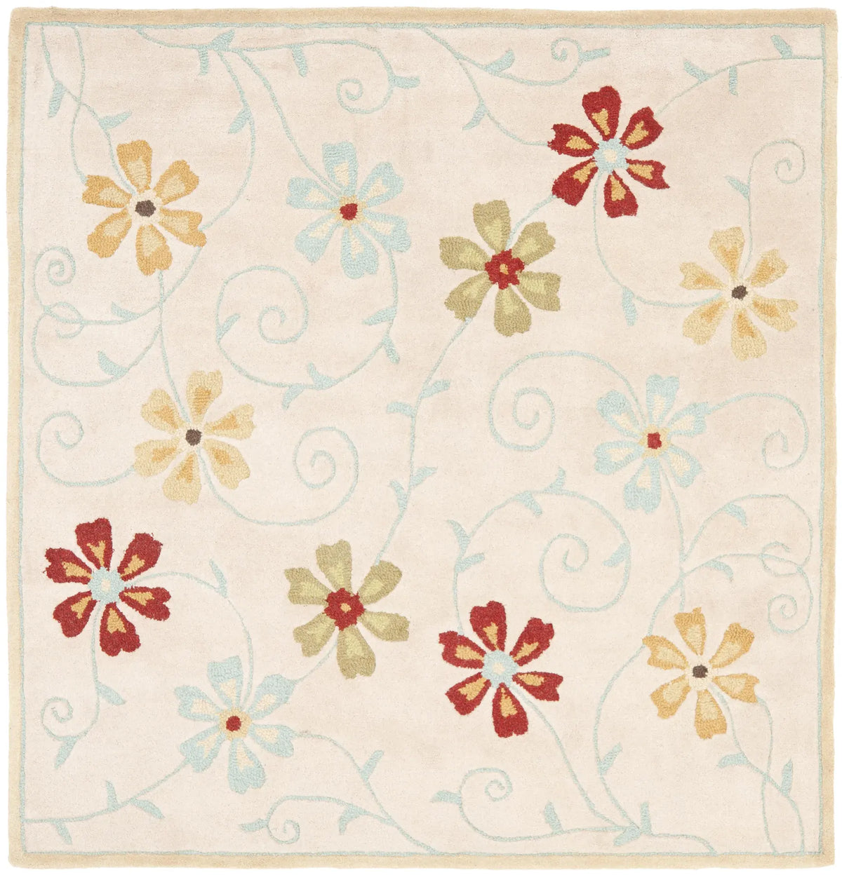 Safavieh Blossom 6'-0" x 6'-0" Rug in Beige / Multi