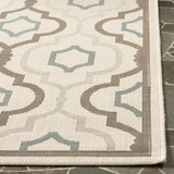 Safavieh Courtyard 4'-0" x 5'-7" Rug in Beige / Dark Beig