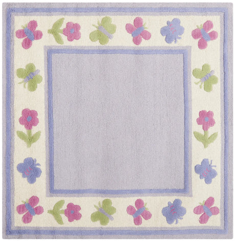 Safavieh Safavieh Kids 5'-0" x 5'-0" Rug in Lavander / Multi