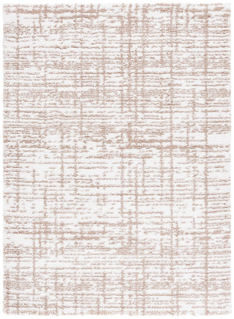 Safavieh Rumi Shag 4'-0" x 6'-0" Rug in Beige / Ivory