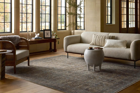 Loloi Heritage Her-14 Lagoon/Tobacco Rug - room scene 1 horizontal