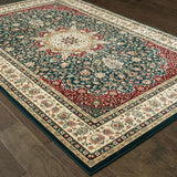 Oriental Weavers Sphinx Kashan 119U1 Navy / Ivory Rugs - angle detail