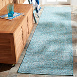 Safavieh Courtyard 2'-2" x 9'-0" Rug in Aqua / Grey