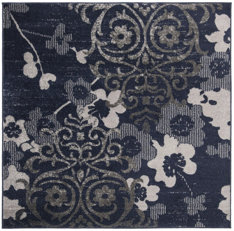 Safavieh Adirondack 6'-0" x 6'-0" Rug in Navy / Silver