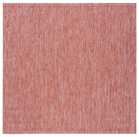 Safavieh Courtyard 6'-7" x 6'-7" Rug in Red / Red