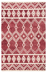 Safavieh Abstract 4'-0" x 6'-0" Rug in Red / Ivory