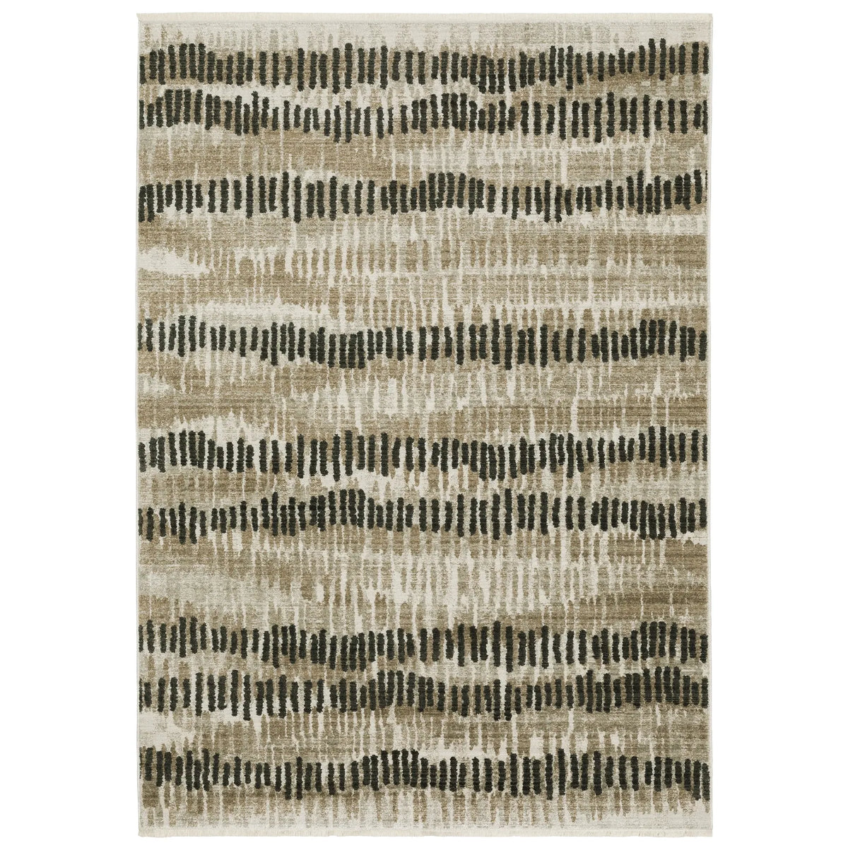 Oriental Weavers Bauer 8120D Beige/ Charcoal Rug - main flat