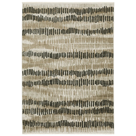 Oriental Weavers Bauer 8120D Beige/ Charcoal Rug - main flat
