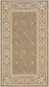 Safavieh Courtyard 2'-0" x 3'-7" Rug in Brown / Natural