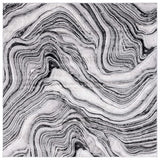 Safavieh Meadow 500 6'-7" x 6'-7" Rug in Black / Grey