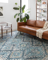 Loloi Skye Sky-03 Denim/Natural Rugs - room scene 1