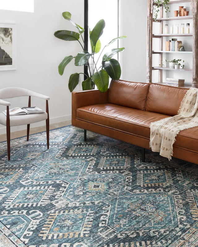 Loloi Skye Sky-03 Denim/Natural Rugs - room scene 1