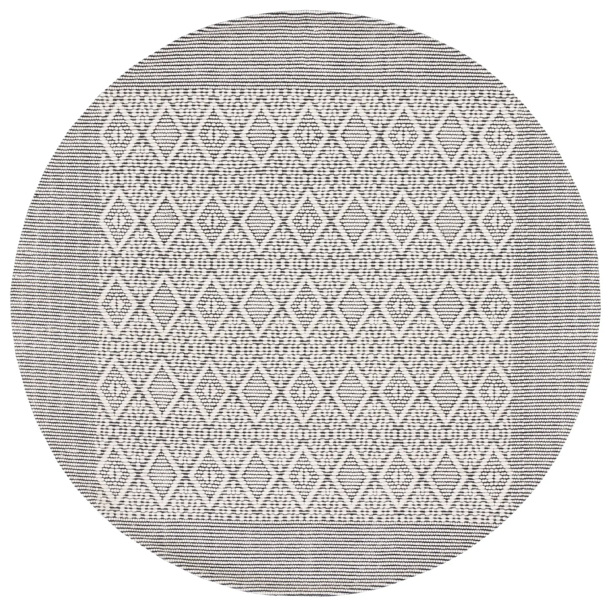Safavieh Vermont 6'-0" x 6'-0" Rug in Ivory / Black