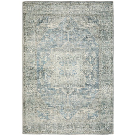 Oriental Weavers Savoy 28102 Grey/ Blue Rug - main flat