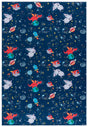 Safavieh Tacoma Kids 100 6'-0" x 9'-0" Rug in Navy / Rust