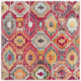 Safavieh Monaco 6'-7" x 6'-7" Rug in Red / Blue