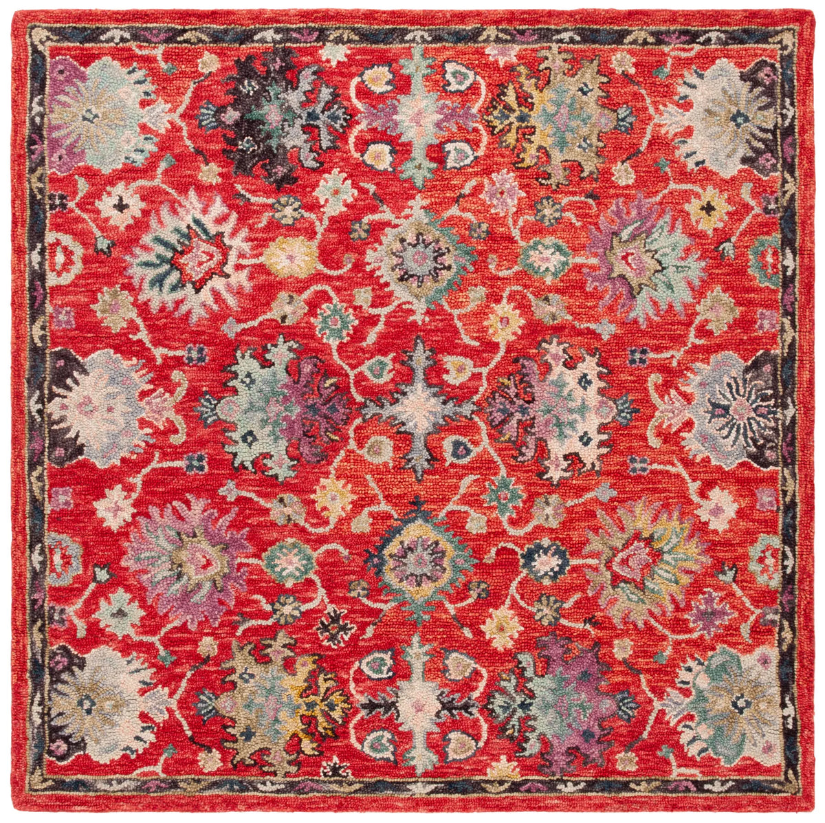 Safavieh Blossom 6'-0" x 6'-0" Rug in Red / Ivory